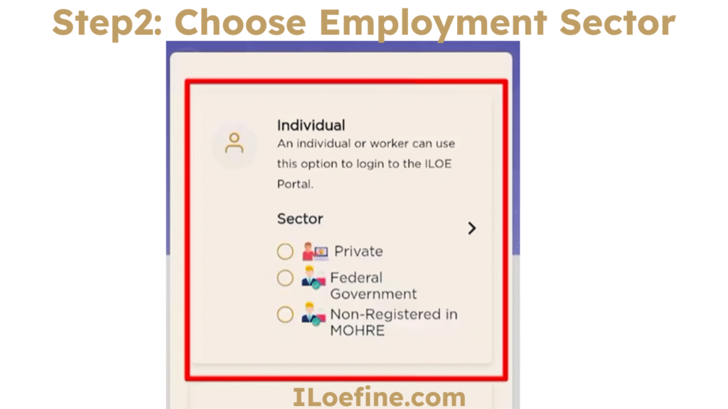 Choose Employment Sector