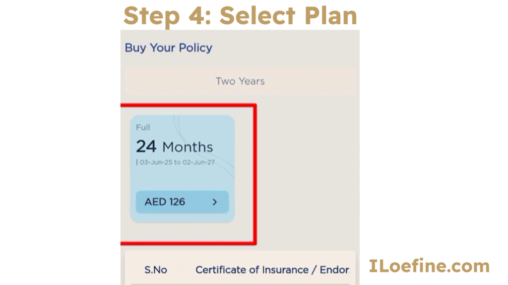 Select Plan